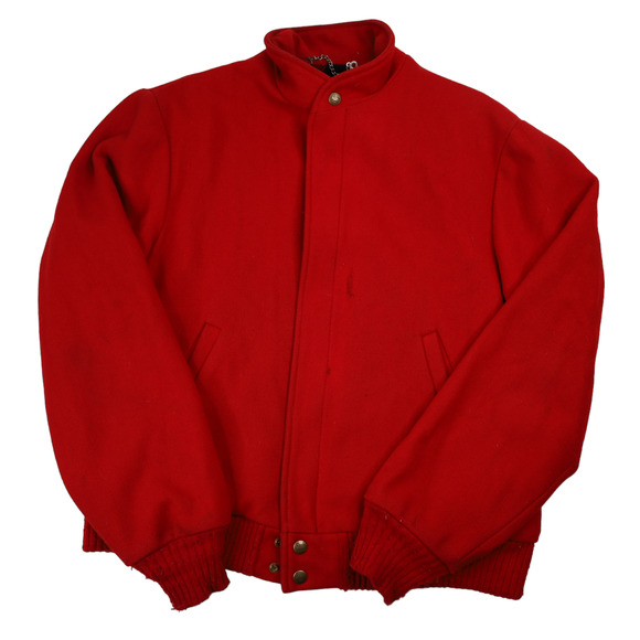 Vintage Woolrich Heavy Wool Bomber Jacket